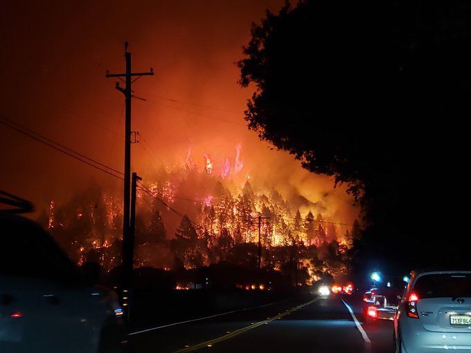 Glass Fire, Deer park